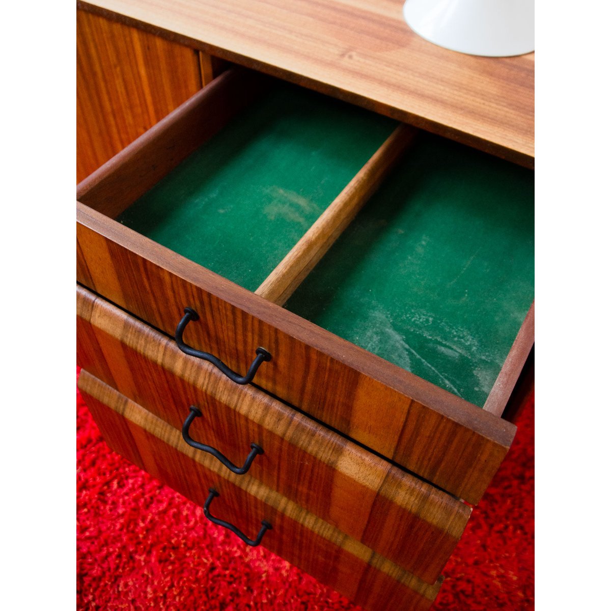 Enfilade en teck Margaret N°790 - Bon état bois foncé, DEBONGOUT