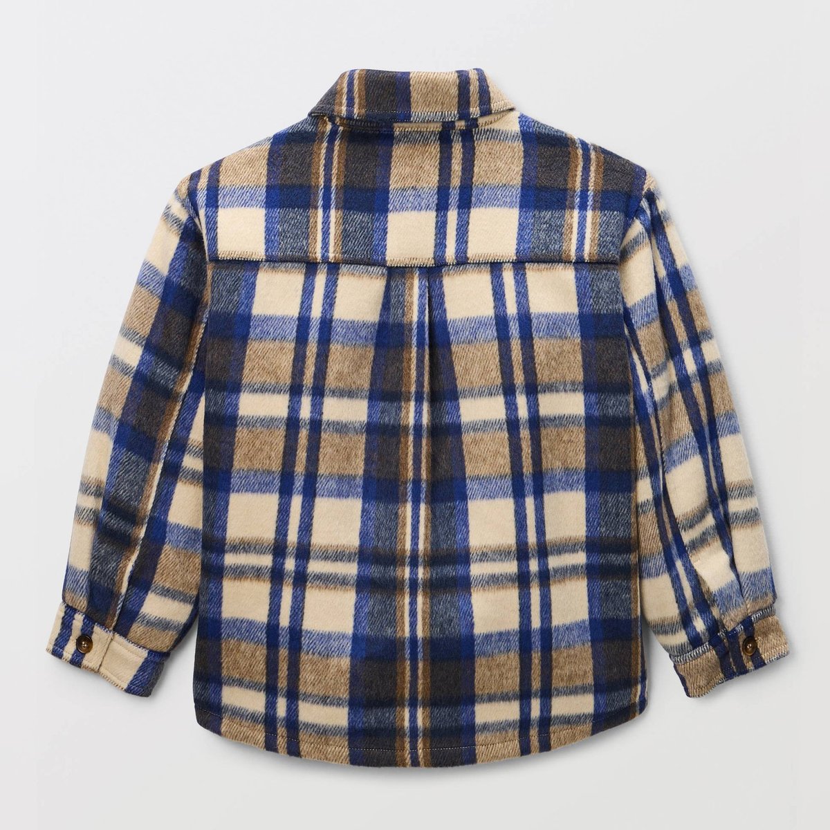 Surchemise à carreaux doublée sherpa penombre, MONOPRIX