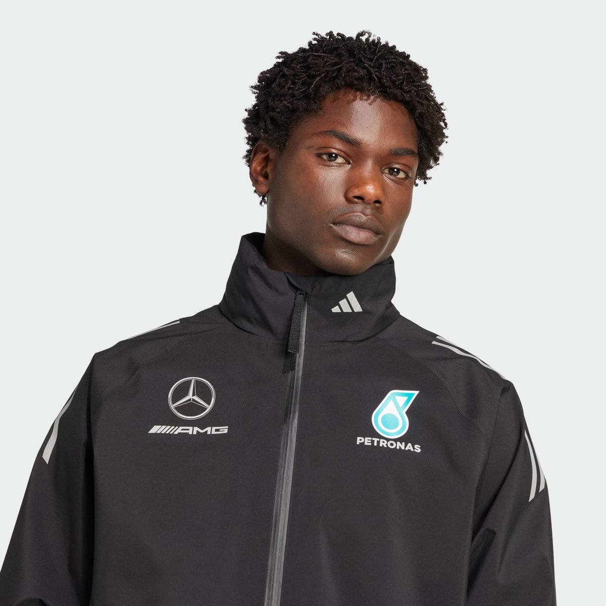 Veste De Pluie De Mécanicien Mercedes - Amg Petronas Formula One Team Veste De Pluie De Mécanicien Mercedes - Amg Petronas Formula One Team black / reflective silver, adidas Performance