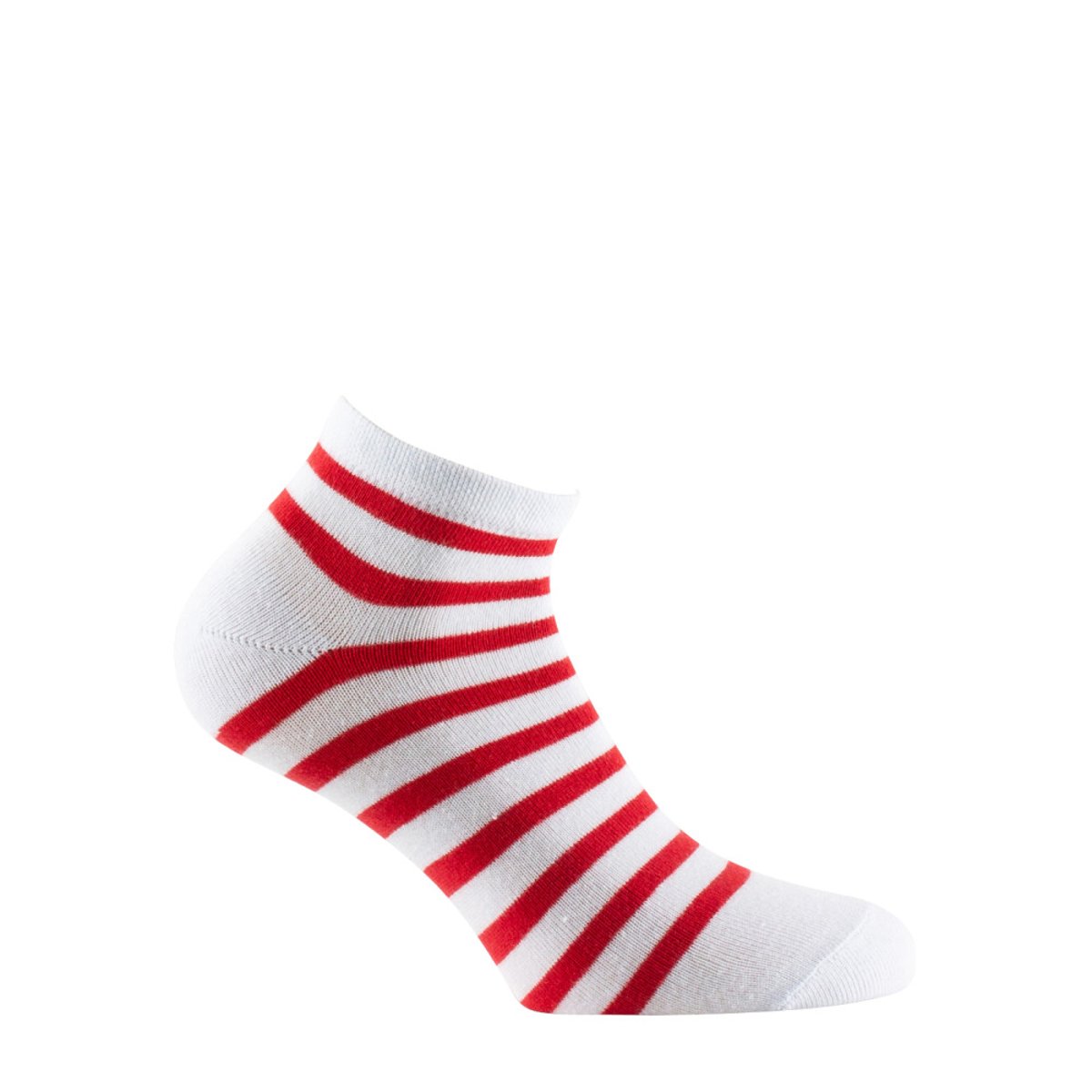 Lot de 3 paires de chaussettes courtes en coton 'Marin' rouge, KINDY