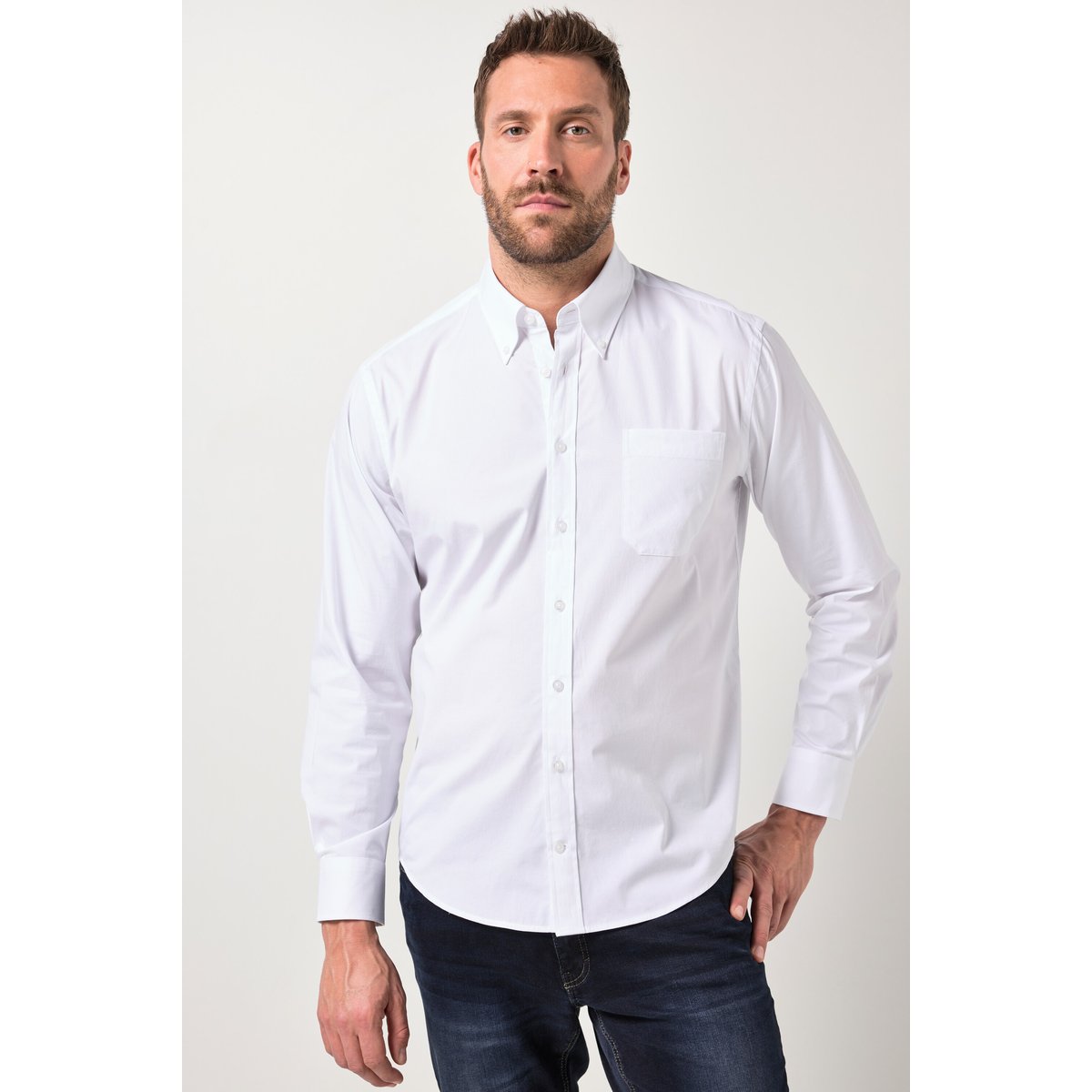 Chemise avec finition FLEXNAMIC® blanc neige, JP1880