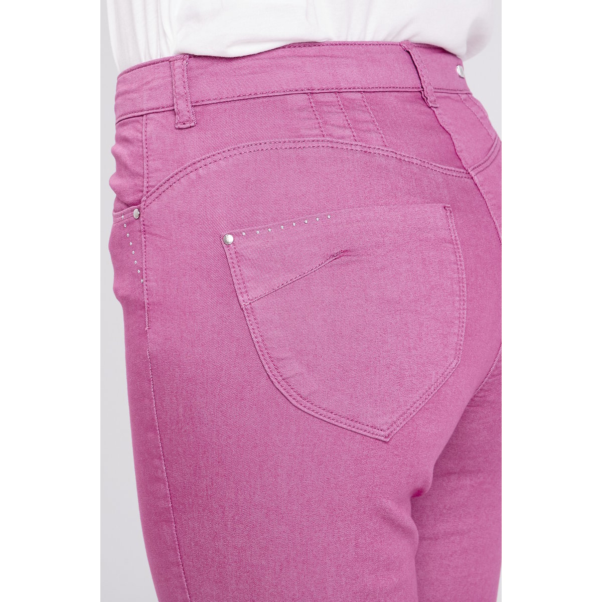 Pantacourt droit taille haute violet, BREAL
