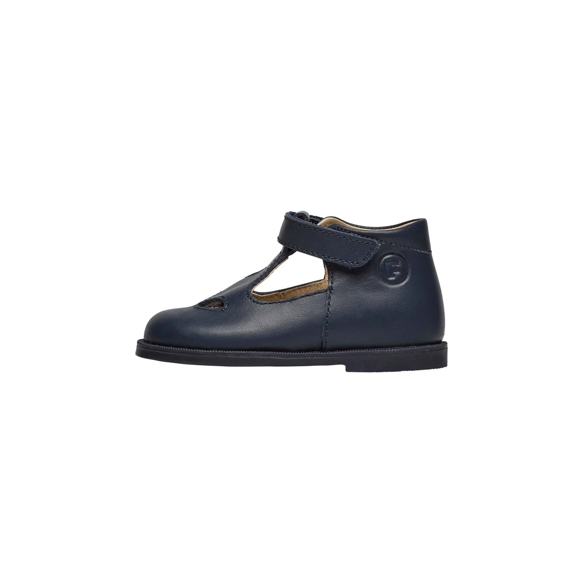 Sandales semi-ouvertes en cuir COUTE' marine, FALCOTTO
