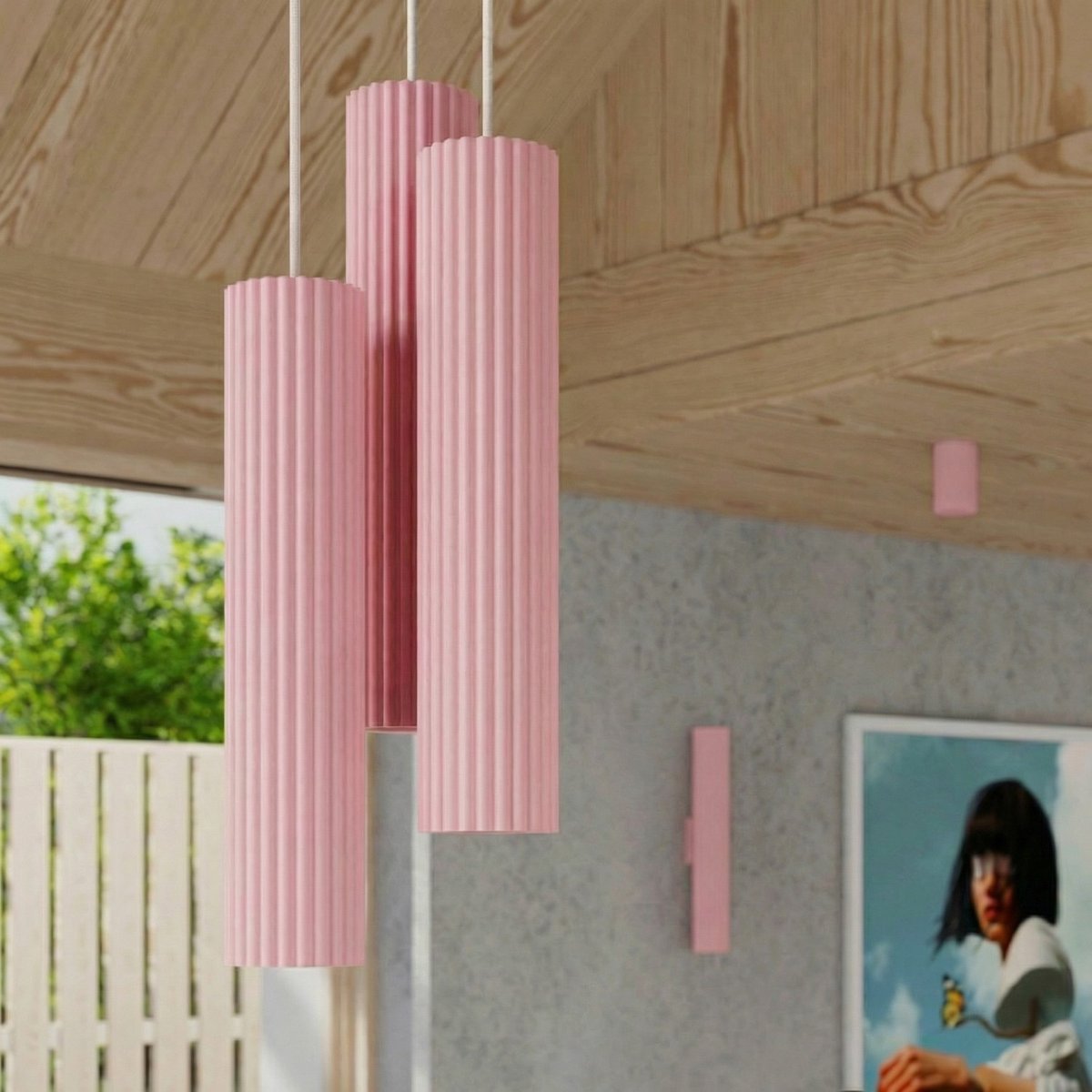 Applique murale Aluminium Rose GU10 2 KARBON rose, EDEN