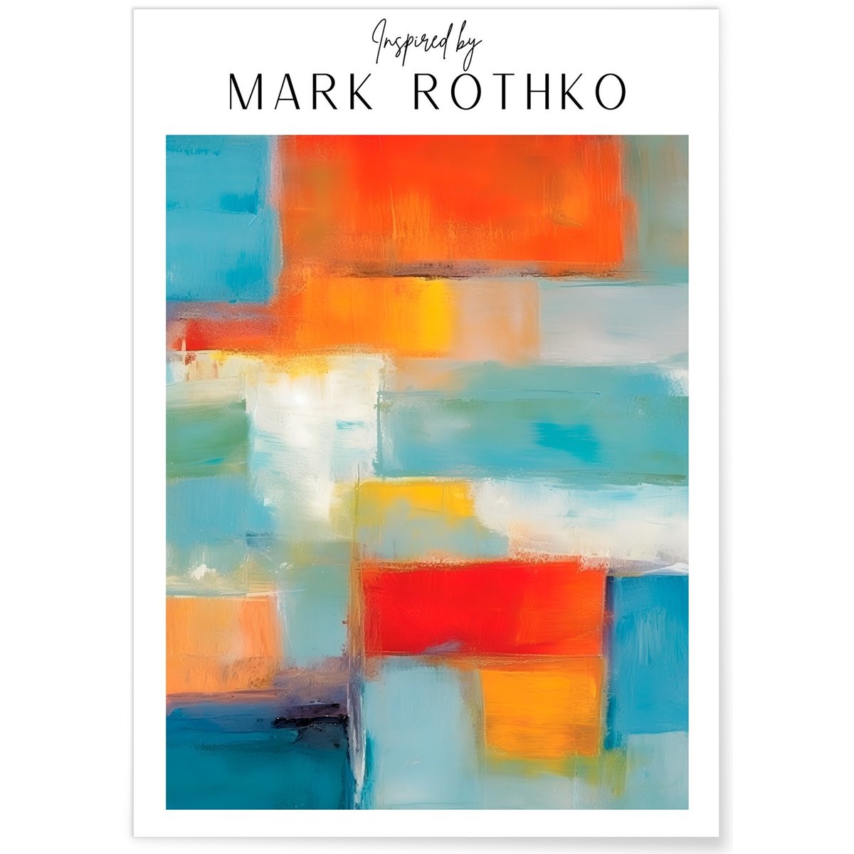 Affiche Mark Rothko n°19 blanc, L'AFFICHERIE
