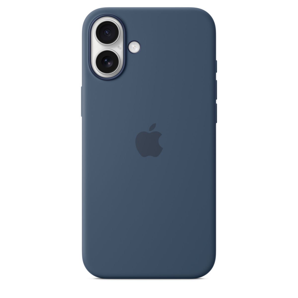 Coque iPhone 16 Plus MagSafe Denim silicone couleur unique, APPLE