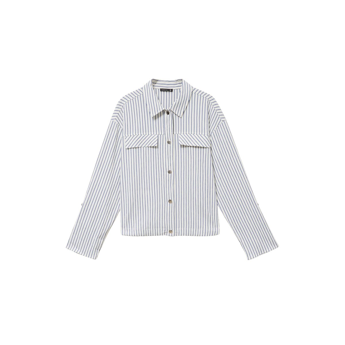 Chemise fluide manches longues bleu, BREAL