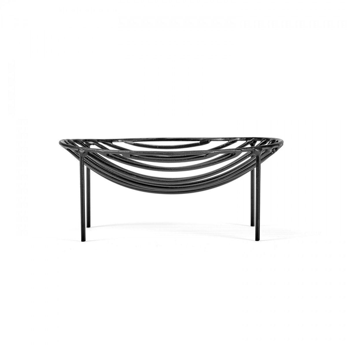 Corbeille NANA Noir 21 x 16 H 8 cm noir, SERAX