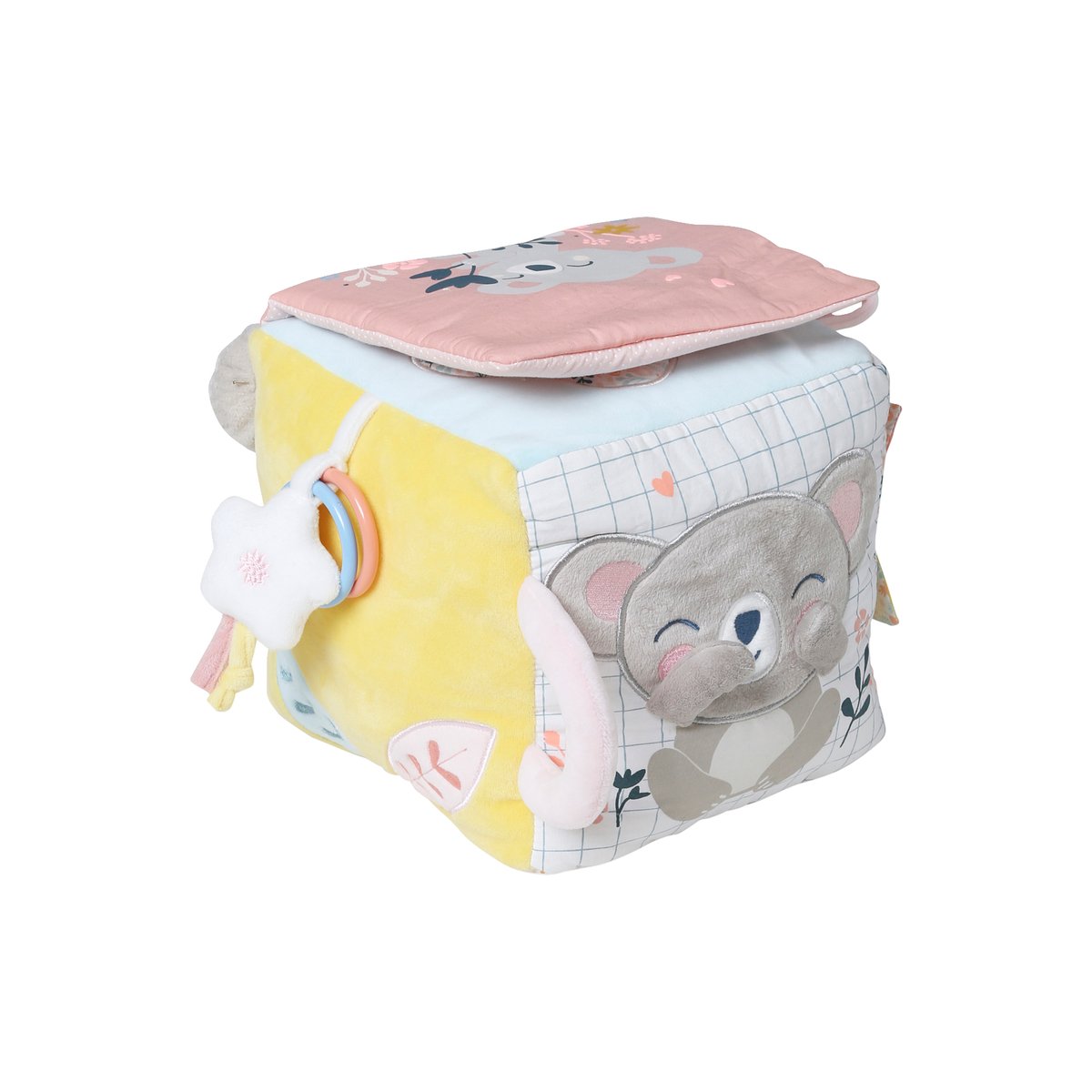 Grand cube cache-cache KOALA rose - koala, VERTBAUDET