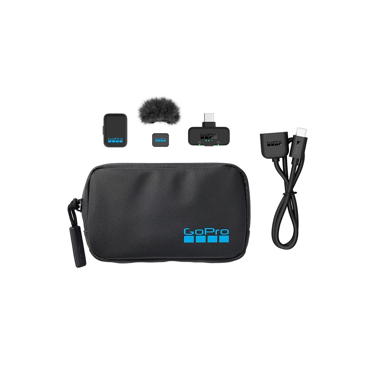 Micro cravate sans fil Wireless Mic USB Kit couleur unique, GOPRO