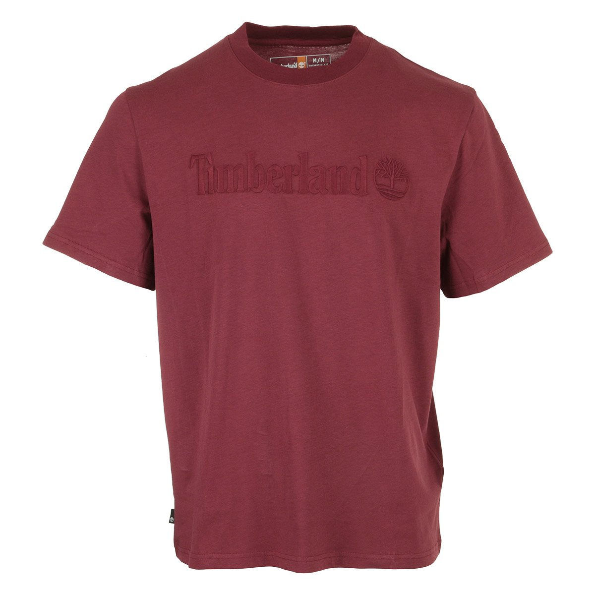 T-shirt Embroidery Tonal Ss Tee rouge, TIMBERLAND