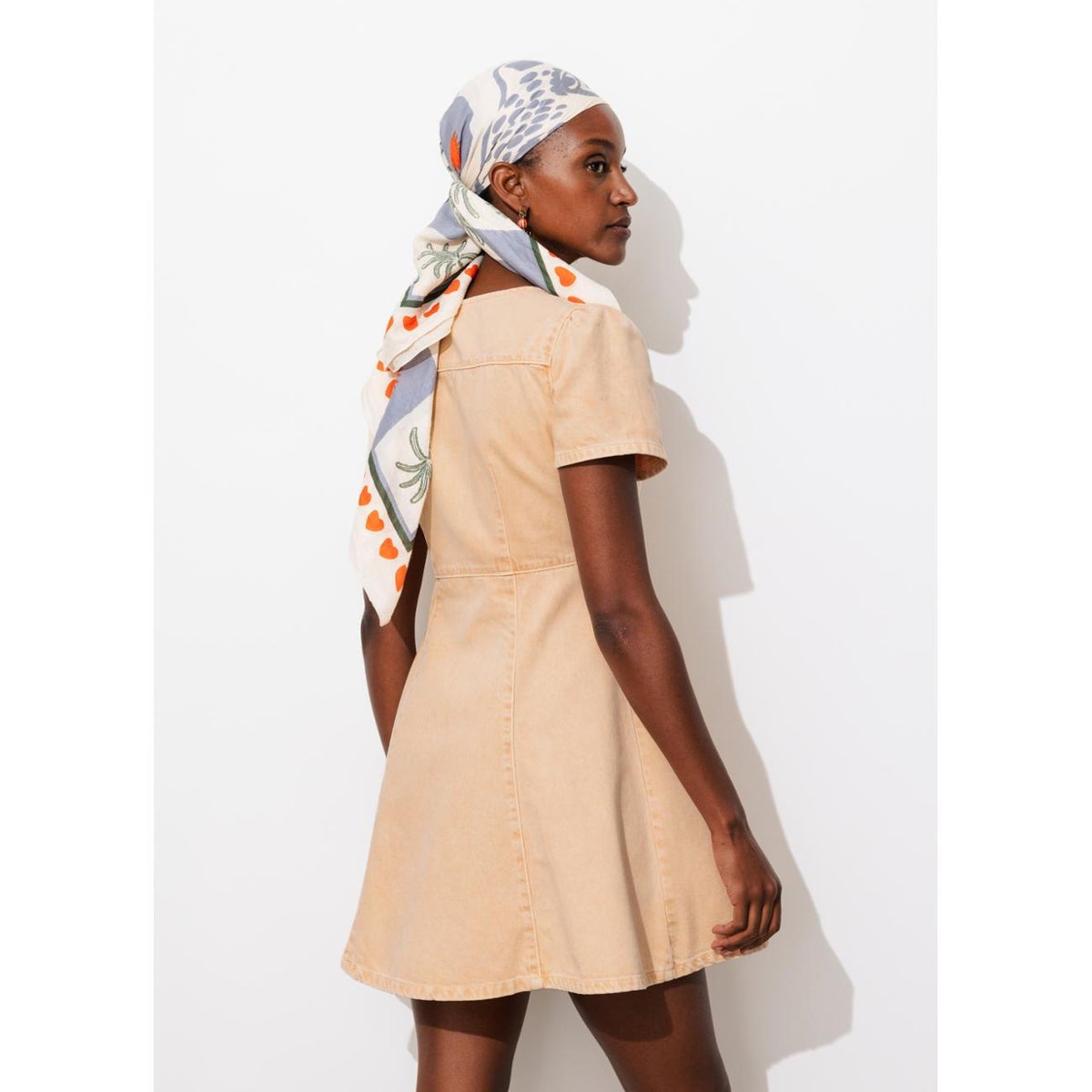 Robe courte portefeuille abricot, PROMOD