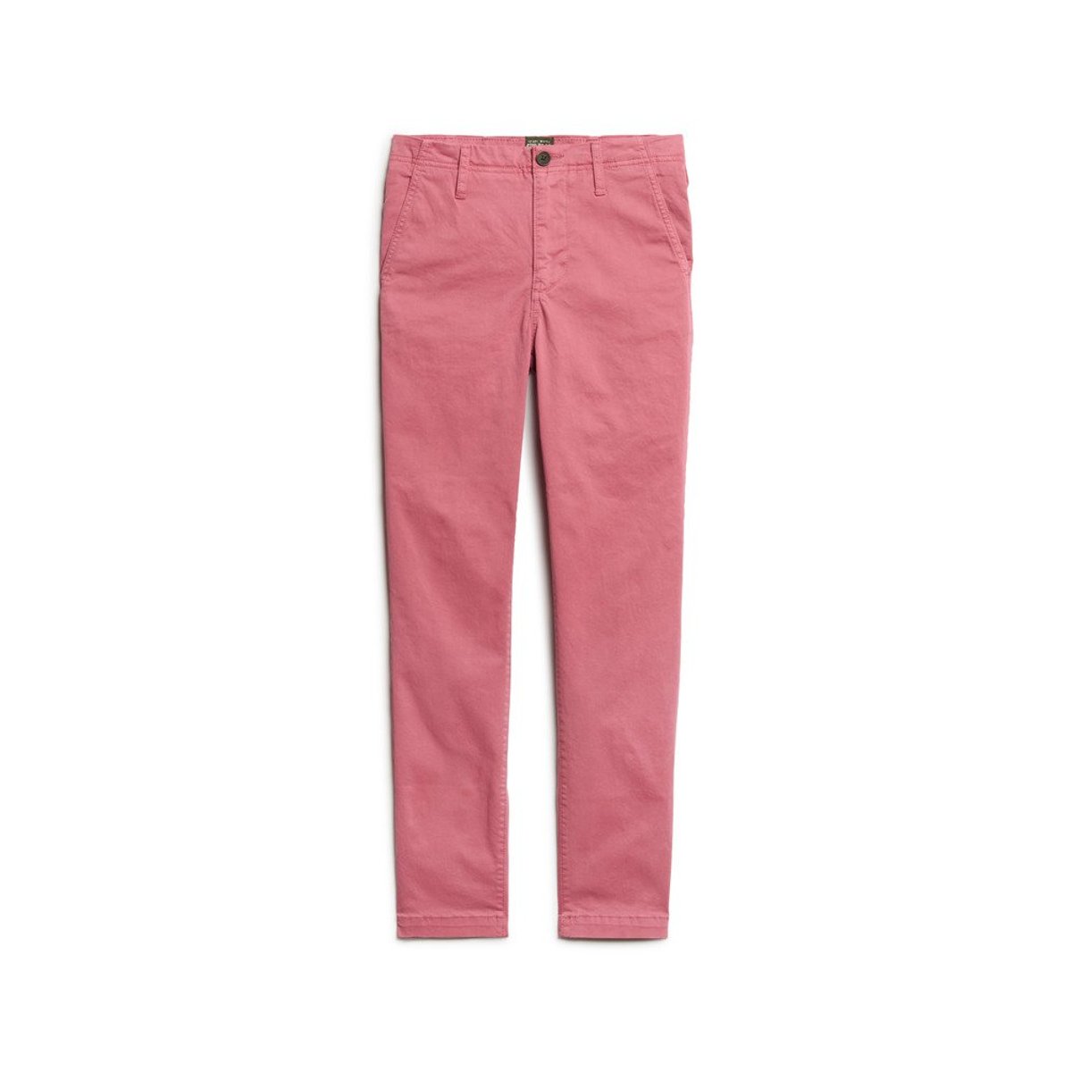 Pantalon chino à taille mi-haute rose mauve, SUPERDRY