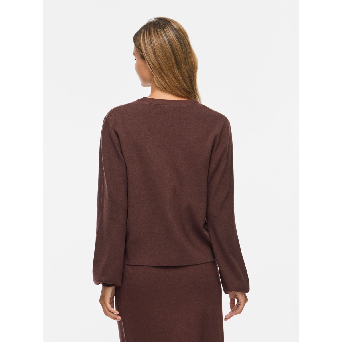 Cardigan En Maille marron - coffee bean1, VILA
