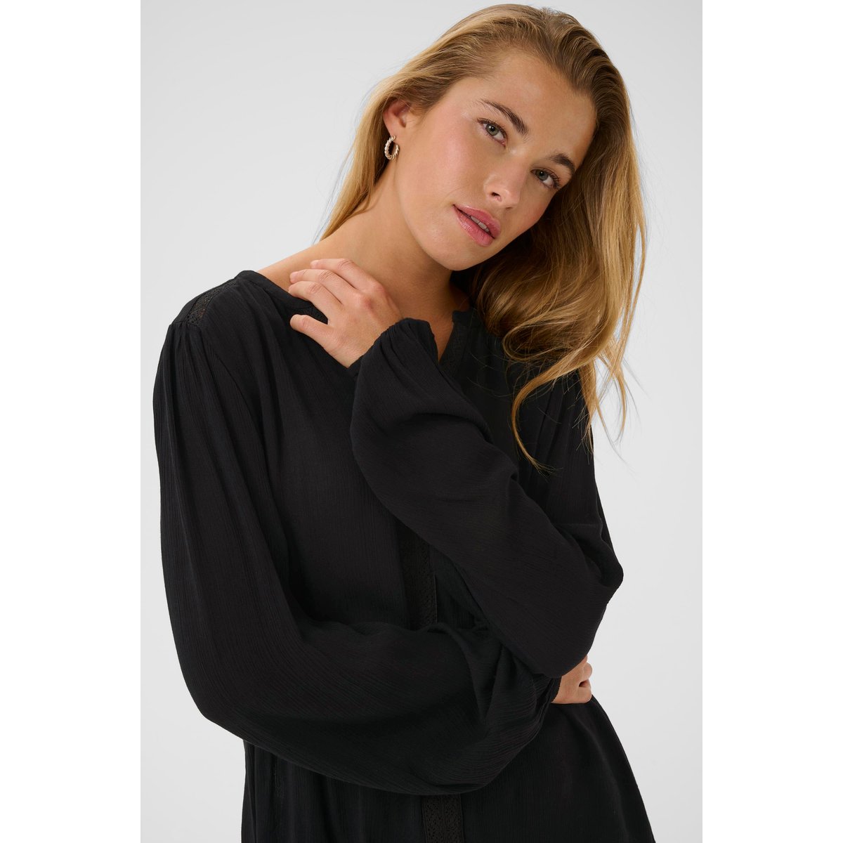 Blouse à manches longues noir black, KAFFE