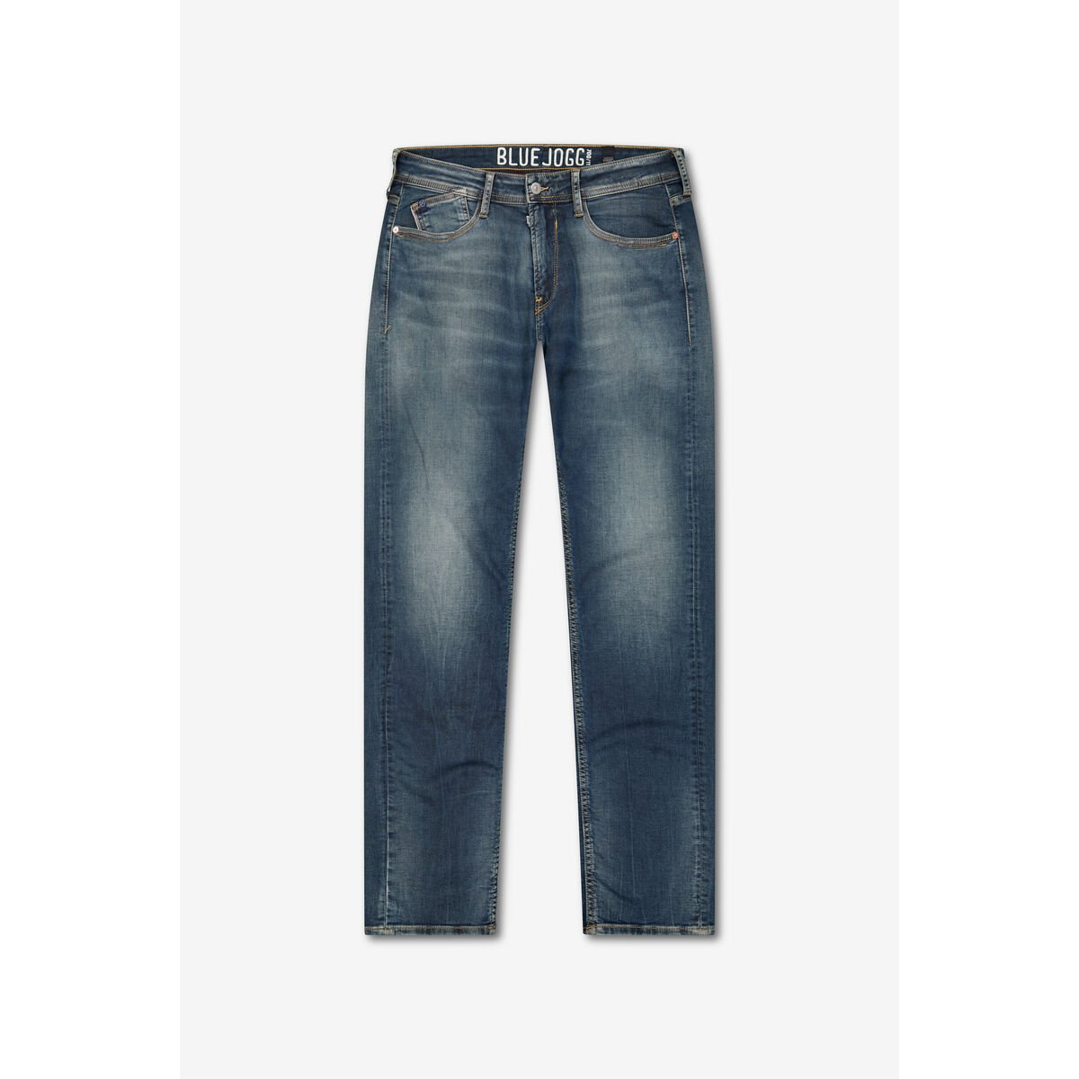 Jeans slim BLUE JOGG 700/11, longueur 34 blue / brown, LE TEMPS DES CERISES
