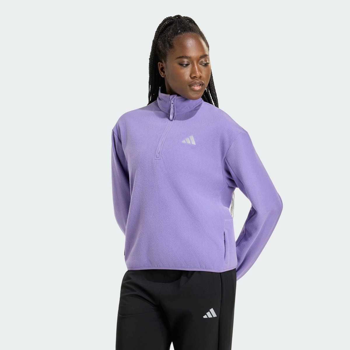 Sweat-Shirt Demi-Zip Adi365 Running Essentials Winterized Sweat-Shirt Demi-Zip Adi365 Running Essentials Winterized magic lilac, adidas Performance