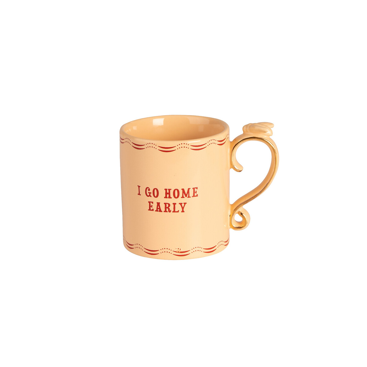 "I go Home Early" Bee Handle Mug orange, YVONNE ELLEN