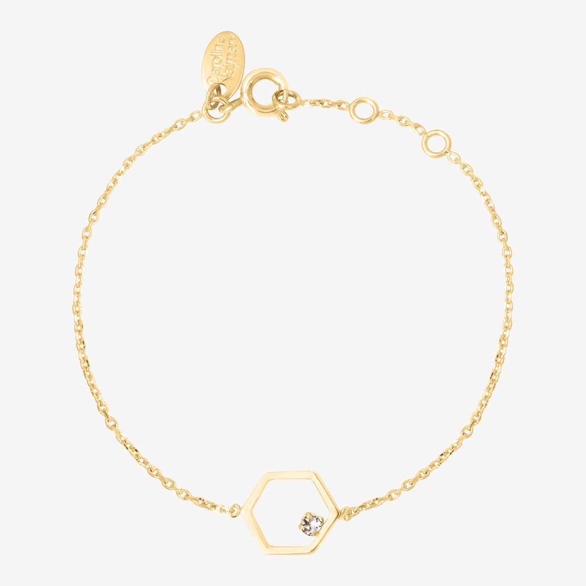 Bracelet doré - honey blanc, CAROLINE NAJMAN