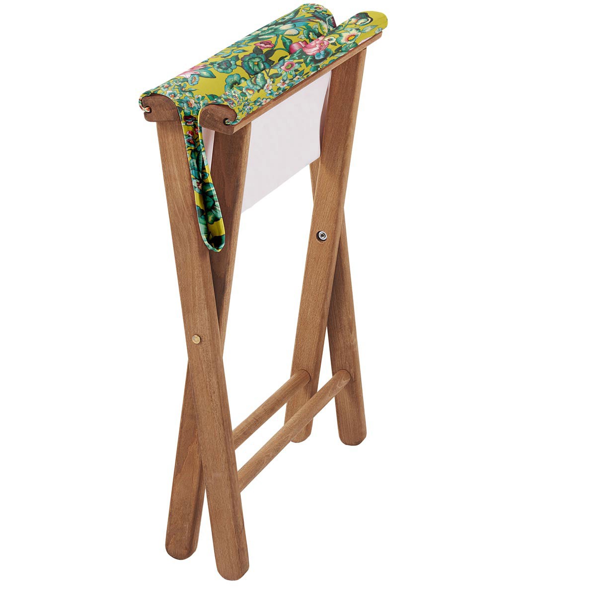 Pliant pêcheur en eucalyptus et toile outdoor, NILA jaune, VENT DE BOHÈME
