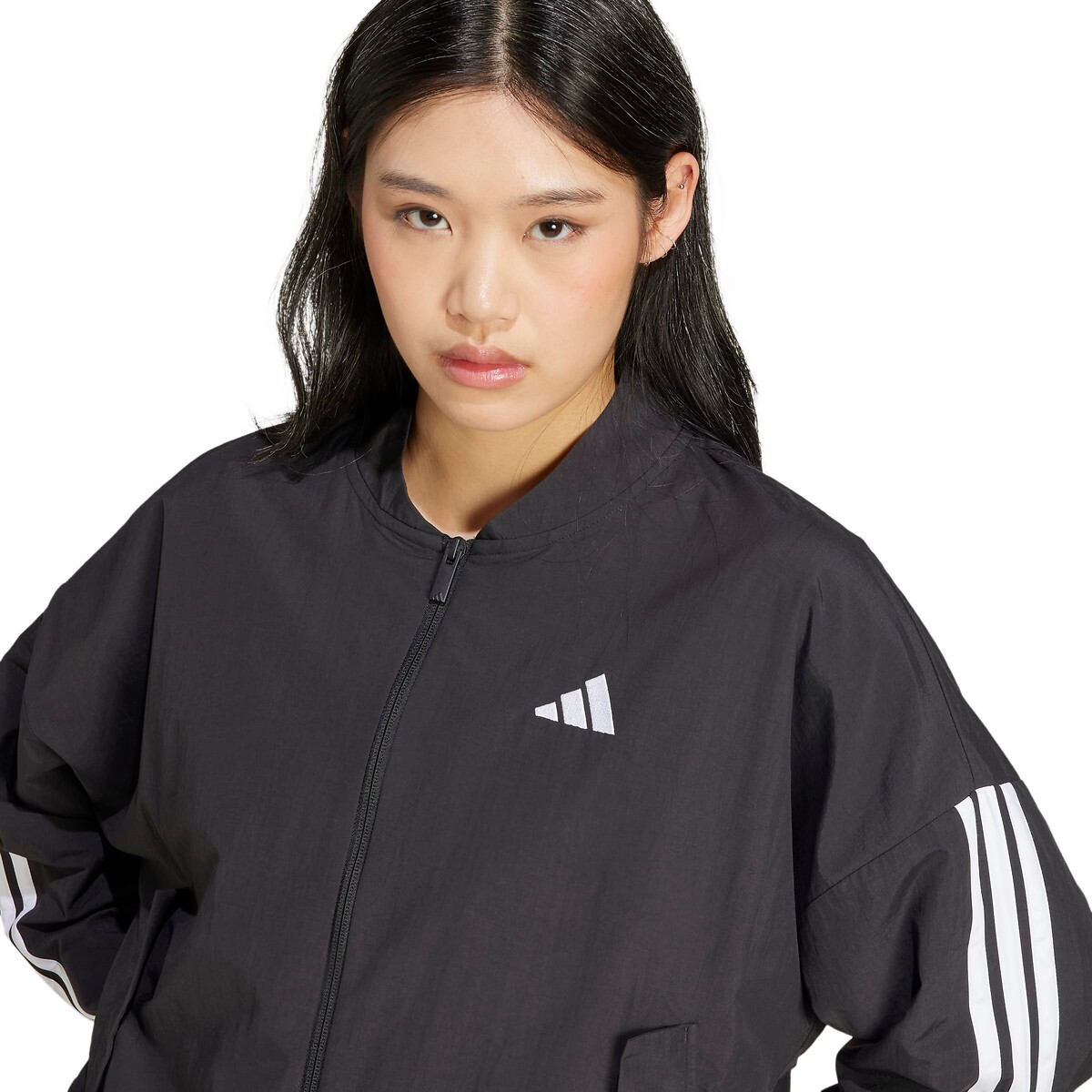 Veste bomber toile 3 bandes ESSENTIALS noir, ADIDAS SPORTSWEAR