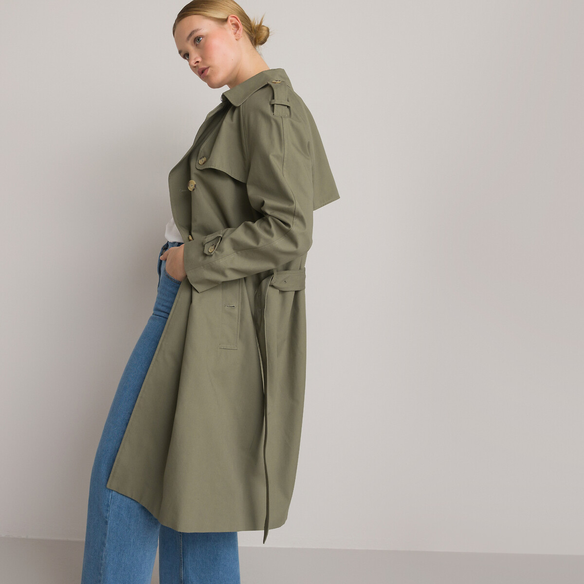 Signatures Ferdinand Cotton Trench Coat khaki green, LA REDOUTE COLLECTIONS