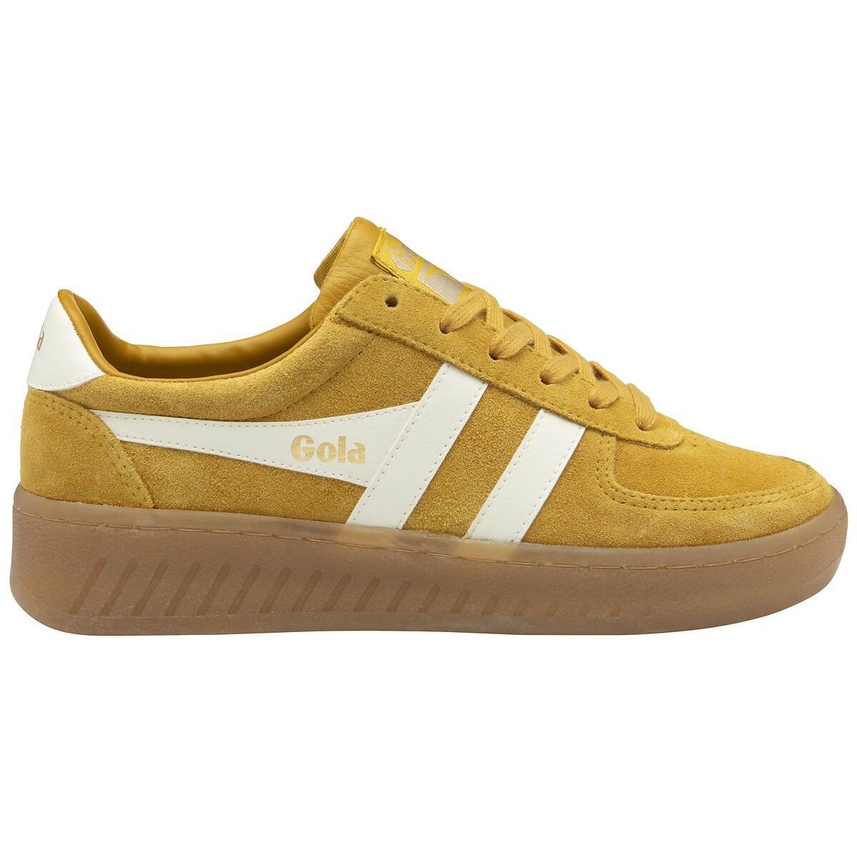Baskets Grandslam Suede jaune/blanc, GOLA