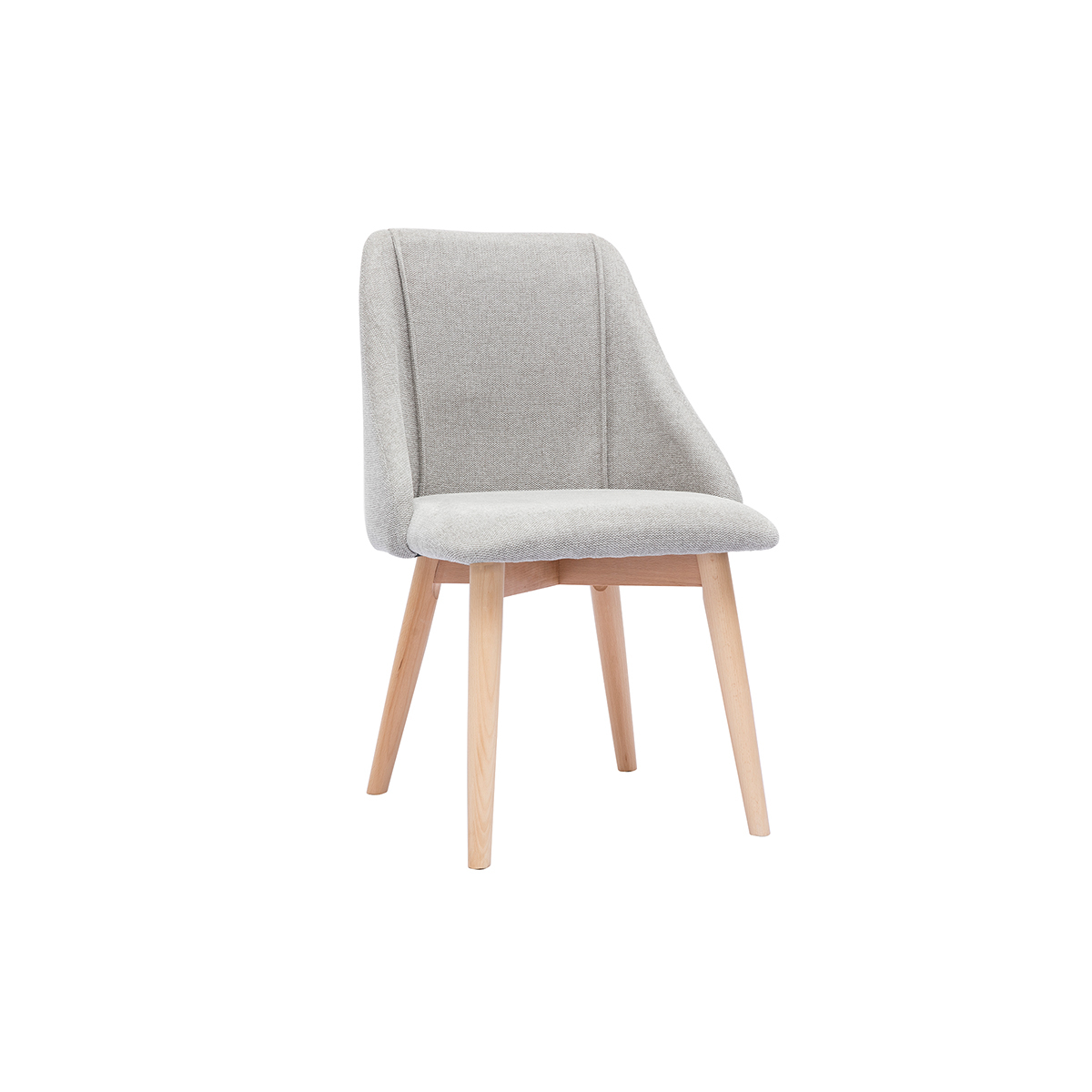 Chaises scandinaves (lot de 2) HIGGINS gris clair, MILIBOO