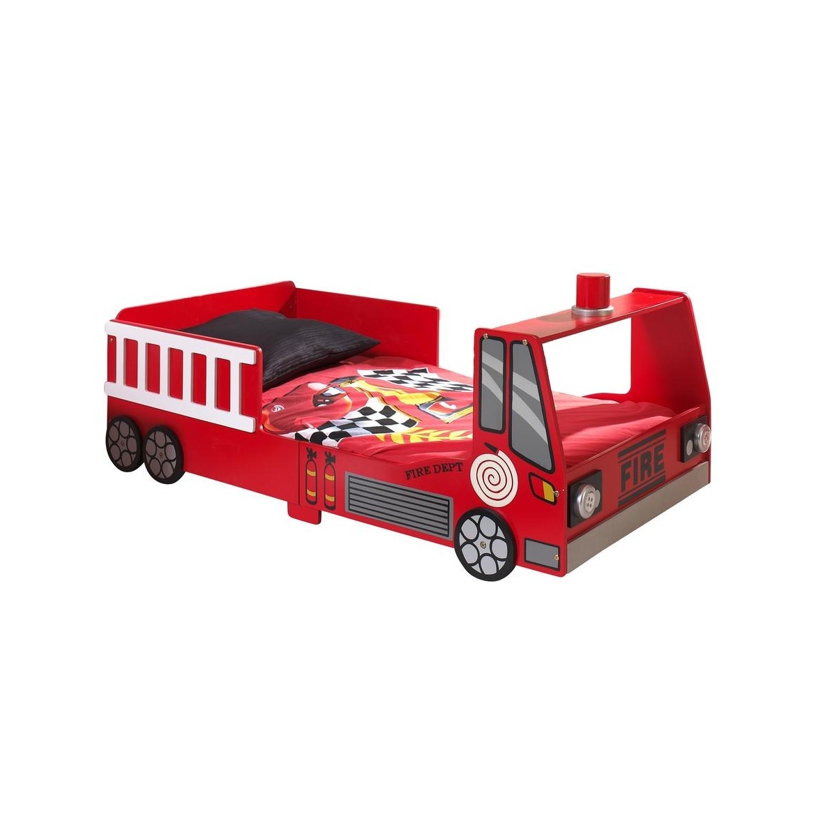 Funbeds Lit junior pompier couleur unique, VIPACK