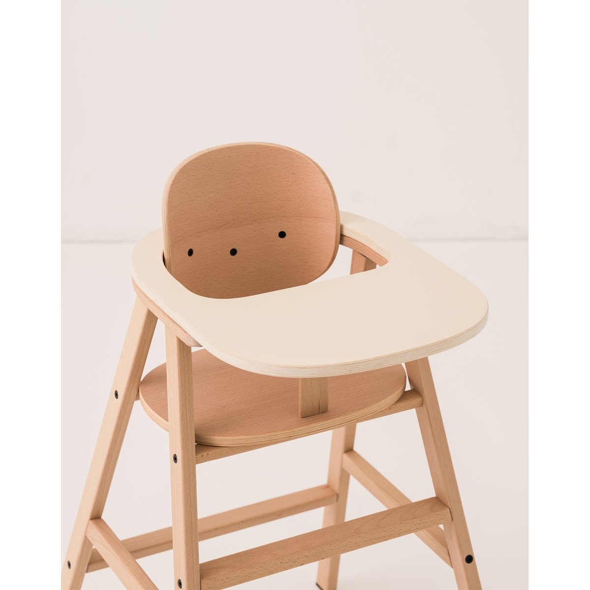 Ensemble chaise évolutive 3 en 1 avec plateau et coussin GROWING GREEN leonie latte, NOBODINOZ