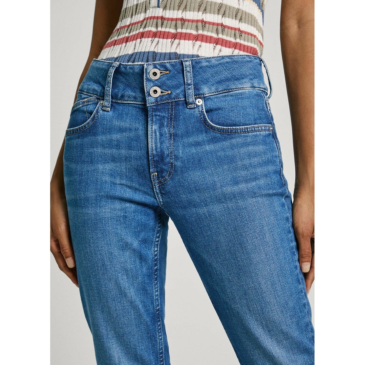 Slim Fit Jeans, Mid Rise 90036210, PEPE JEANS