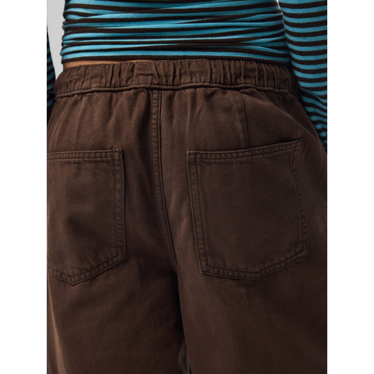 Jeans Barrel marron - hot fudge1, PIECES