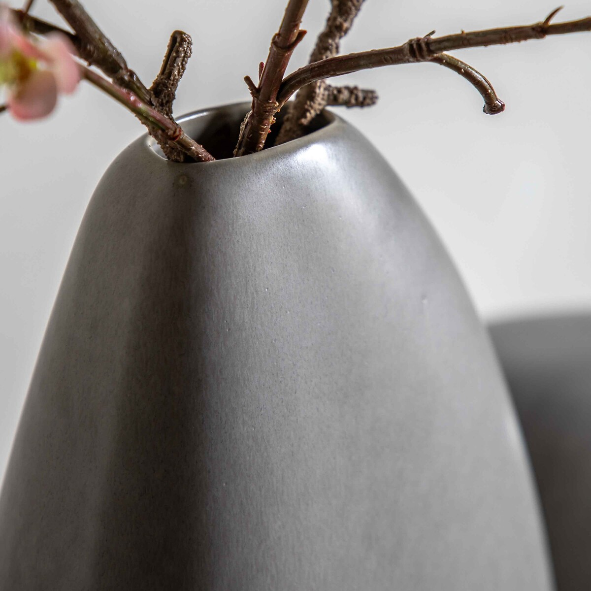 44cm Pebble Vase grey, ÉDITÉ