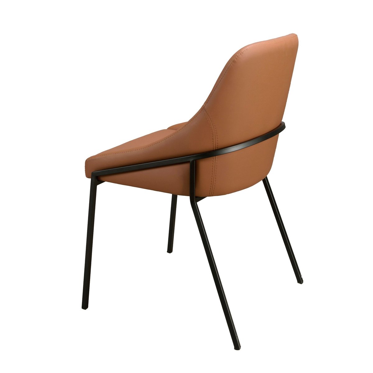 Chaise en similicuir orange | noir, ANGEL CERDA