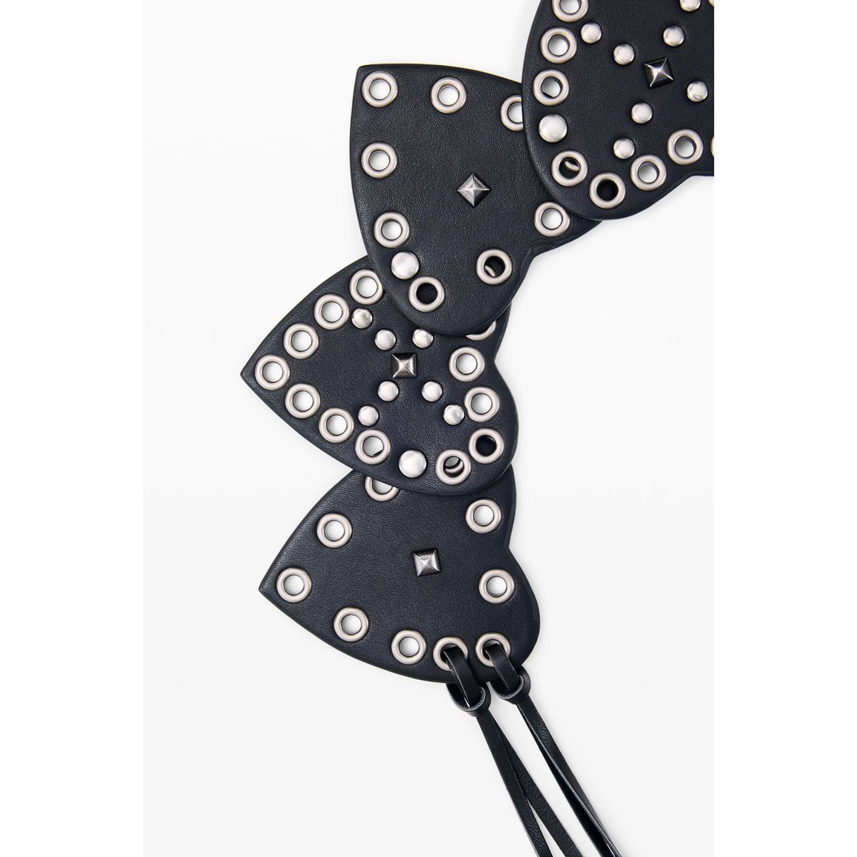 Ceinture cloutée à cœurs noir, DESIGUAL