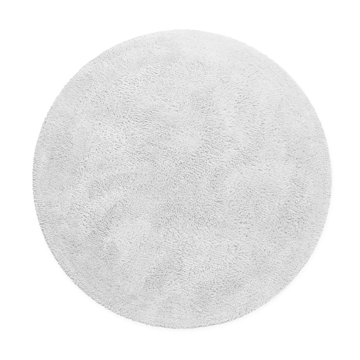 Tapis de bain coton uni 1400 g/m², rond ,  ERIK blanc, WECON HOME