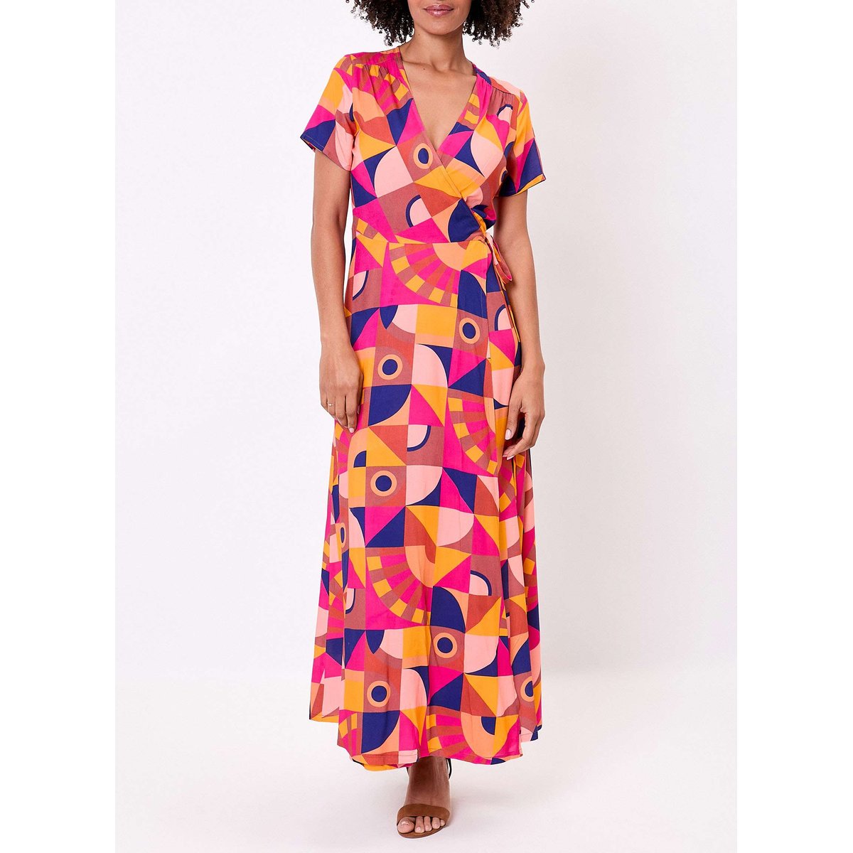 Robe cache cur longue fluide YOLANDA rose bleu yolanda, LA FIANCÉE