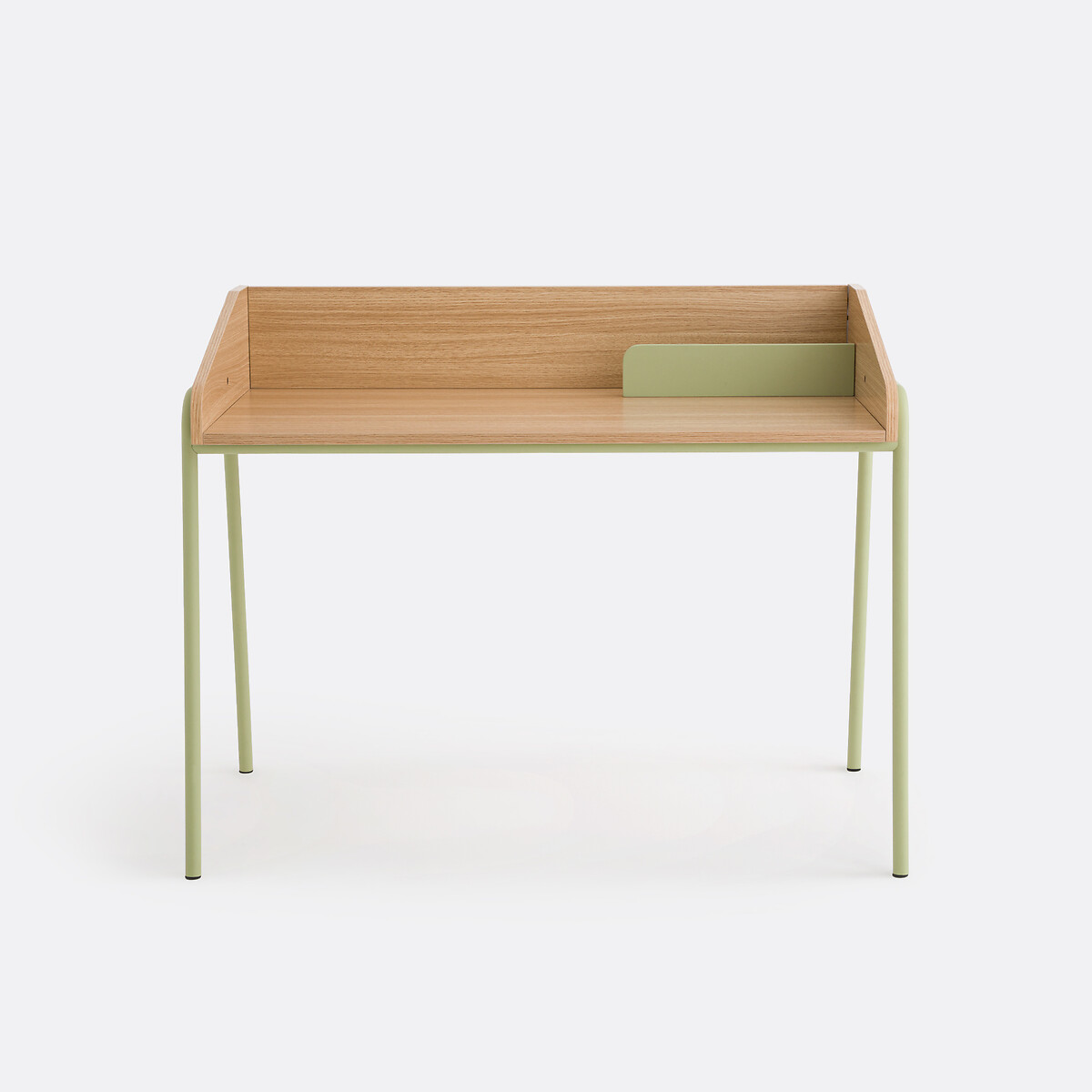 Secretária em aço e MDF, Merlin natural/verde, LA REDOUTE INTERIEURS