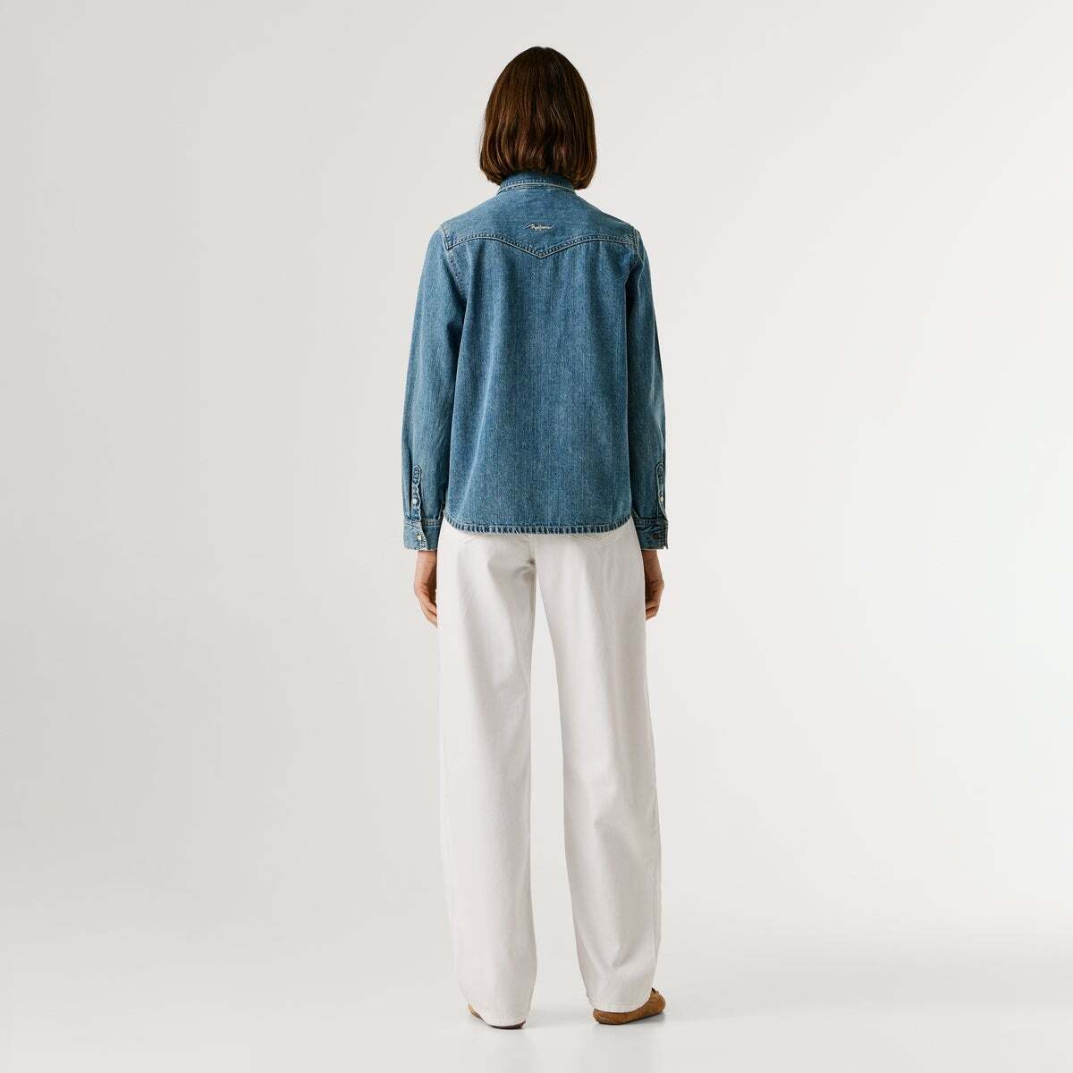 Chemise Coupe Oversize En Denim bleu moyen vintage, PEPE JEANS