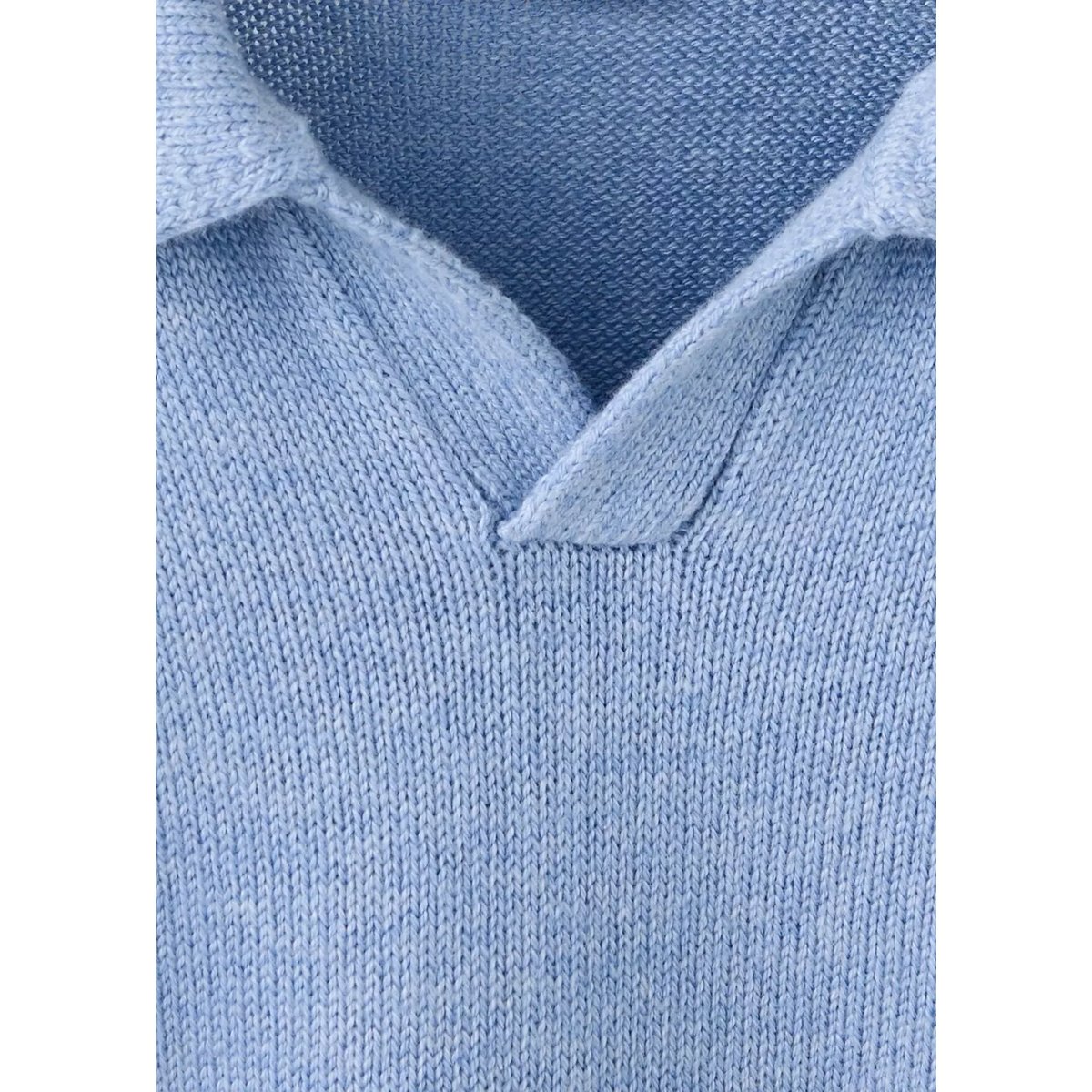 Pull-over col polo bleu, MANGO BABY