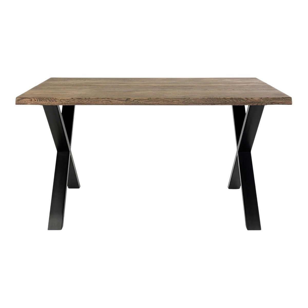 Ensemble table et chaises marron microfibre (lot de 5 pièces) SAVONE bois naturel, PIER IMPORT