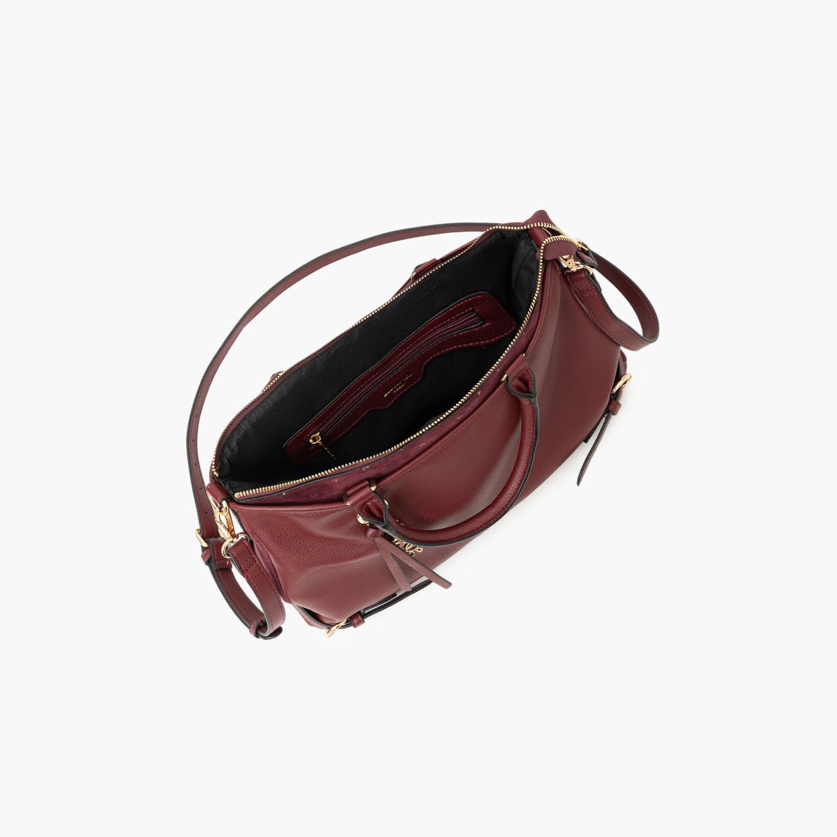 Grand sac shopper Tobi bordeaux,doré, LOLLIPOPS
