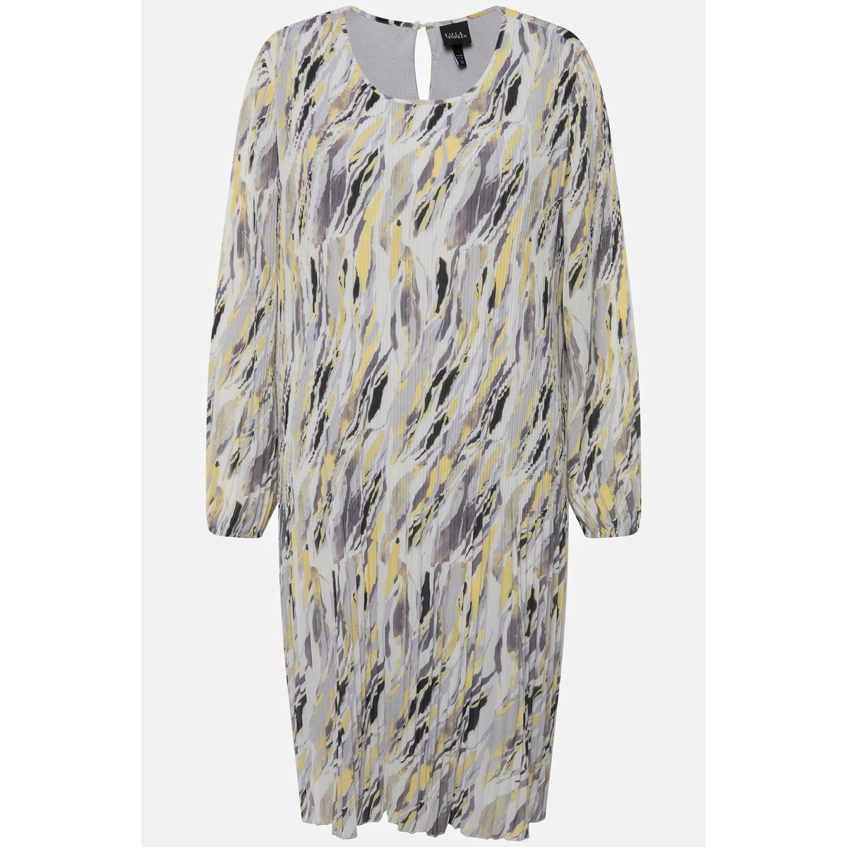 Robe plissée gris clair, ULLA POPKEN