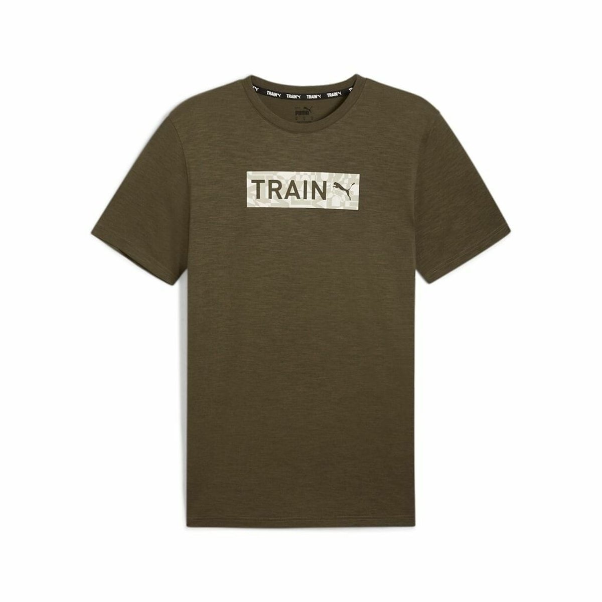 T-shirt de training graphique vert olive foncé, PUMA