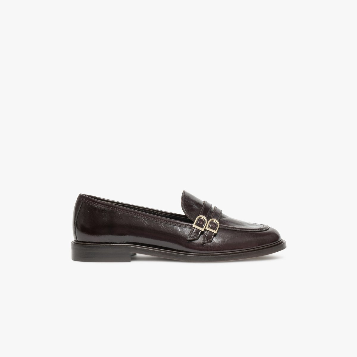 Mocassin en cuir ANYA marron marron fonce, BOCAGE