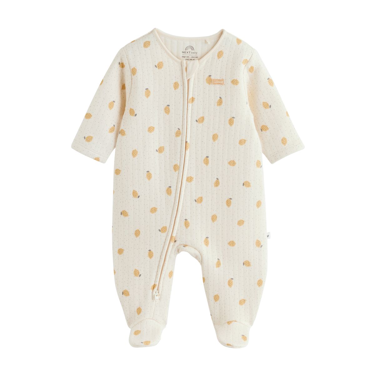 Grenouillère matelassée bébé, lot de 2 jaune, NEXT