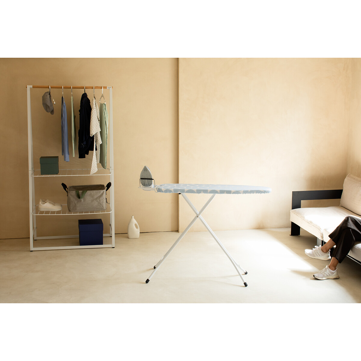 Table à repasser A 110 x 30 cm imprimé bleu, BRABANTIA