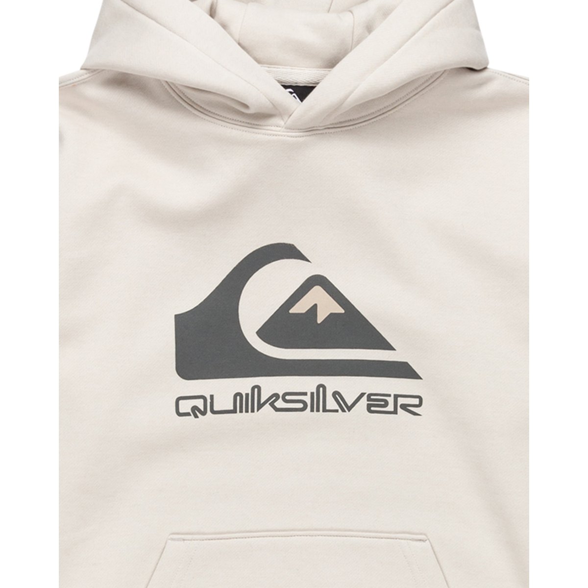 Sweat à capuche BIG LOGO gris wind chime, QUIKSILVER