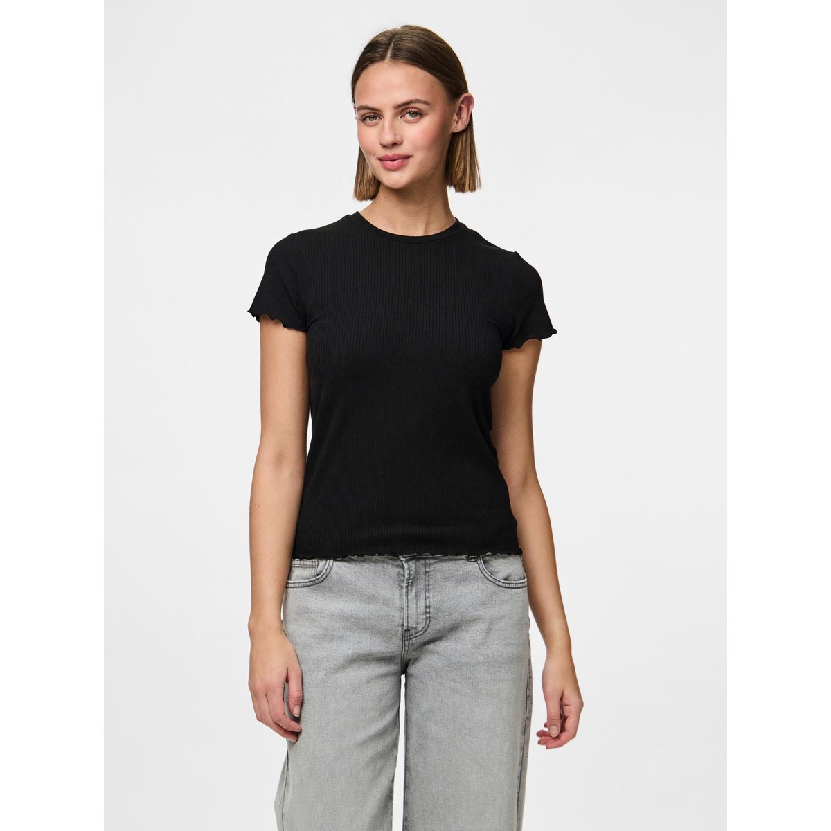 T-Shirt noir - black, PIECES