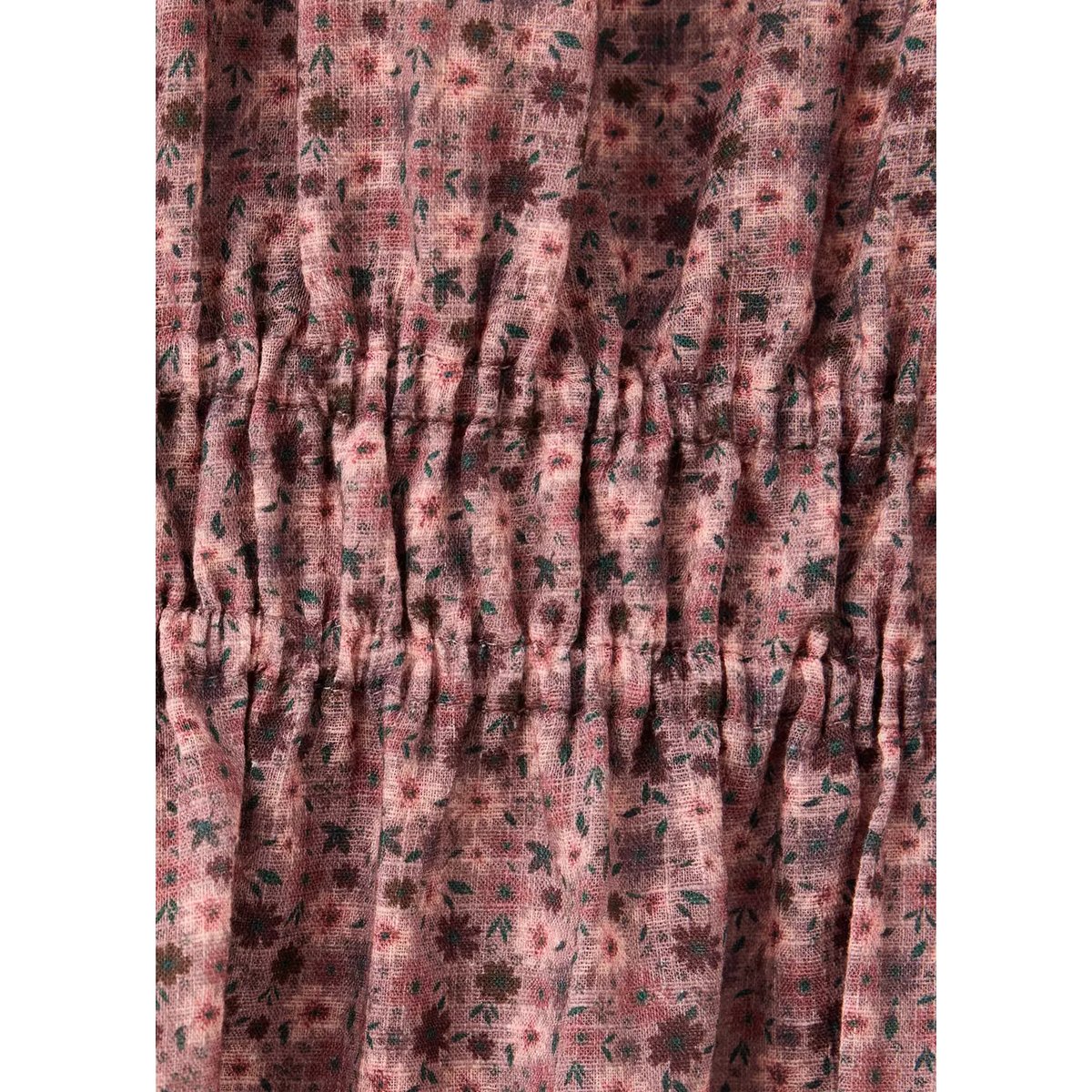 Robe courte imprimé à fleurs texturée violet clair/pastel, MANGO KIDS